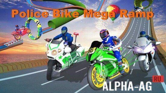 Police Bike Mega Ramp