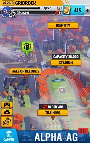 Взломанная Rival Stars College Football screenshot 2