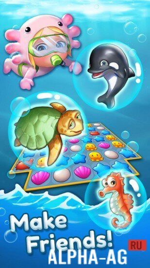 Ocean Friends : Match 3 Puzzle screenshot 2