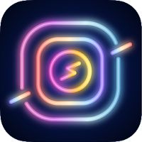 NEON GIF+TEXT Video Effects Mod