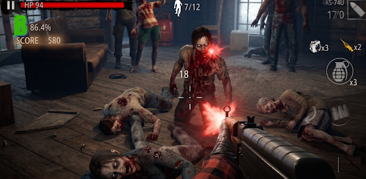 Zombie Fire: Cabin Survival screenshot 1
