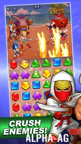 Взломанная SEGA Heroes screenshot 3
