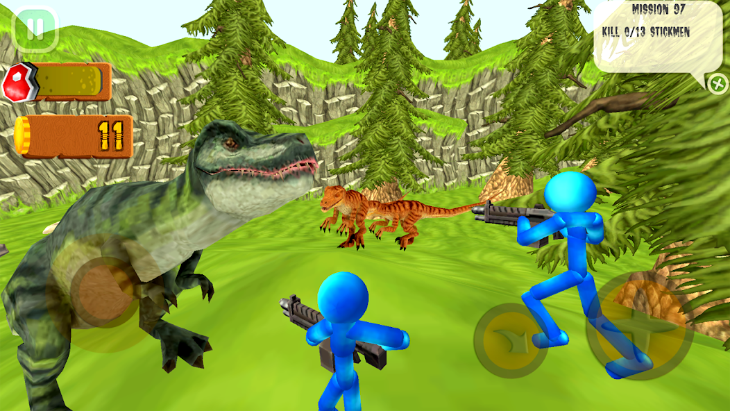 Stickman Dinosaur Hunter