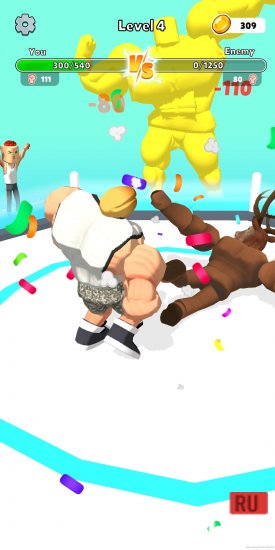 Взломанная Strong Man Race Run screenshot 2