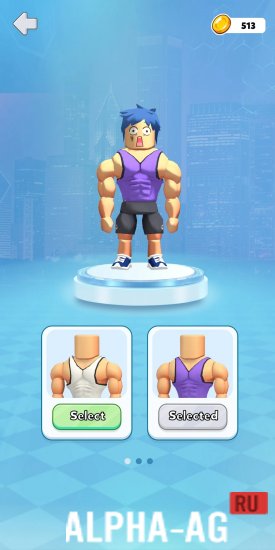 Взломанная Strong Man Race Run screenshot 3