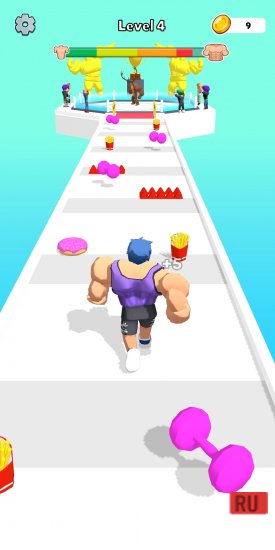 Взломанная Strong Man Race Run screenshot 5