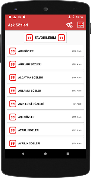 Aşk Sözleri