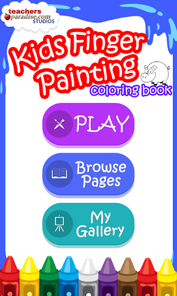 Kids Finger Painting Coloring
