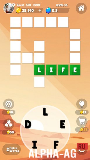 Взломанная WordCrush screenshot 3