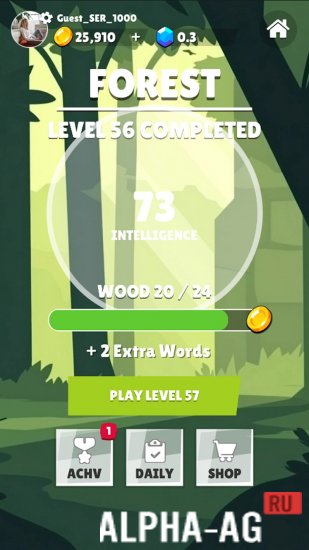 Взломанная WordCrush screenshot 4