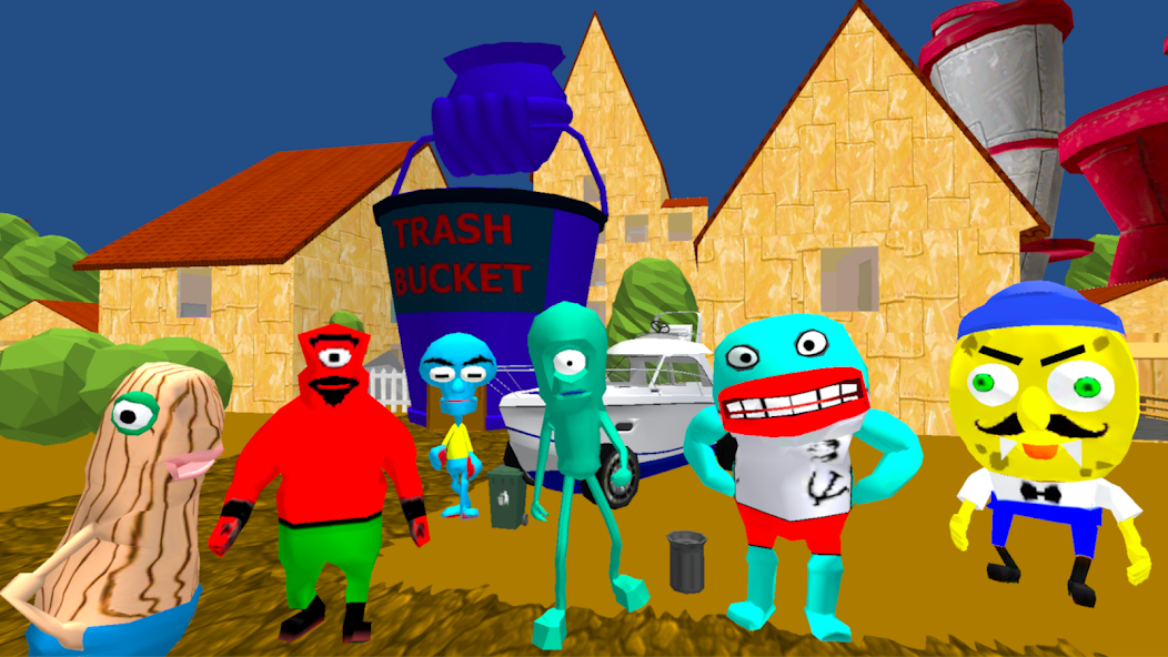 Plankton Gang. Sponge Neighbor