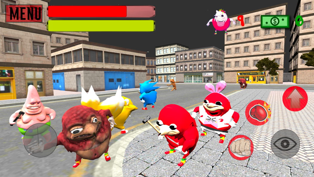 Ugandan Simulator. Knuckles Survival