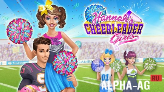 Взломанная Hannah's Cheerleader Girls screenshot 1