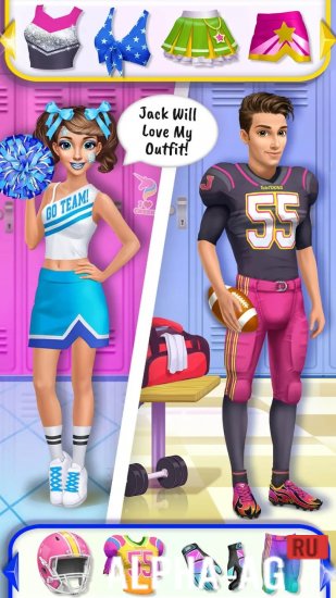Взломанная Hannah's Cheerleader Girls screenshot 2