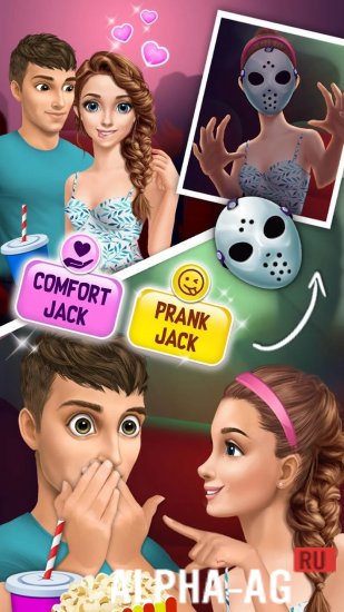 Взломанная Hannah's High School Crush screenshot 3