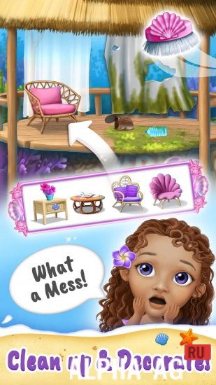 Взломанная Sweet Baby Girl Mermaid Life screenshot 4