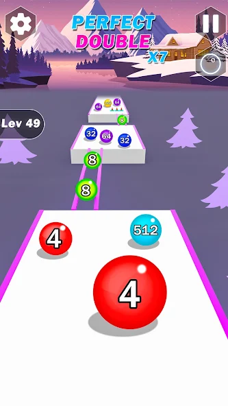 Color Ball Run Number Merge