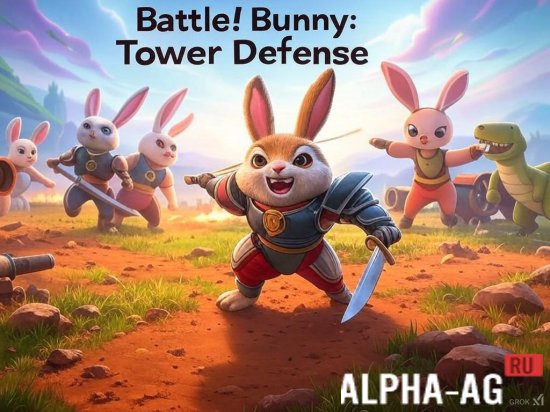 Взломанная Battle Bunny Tower Defense screenshot 1