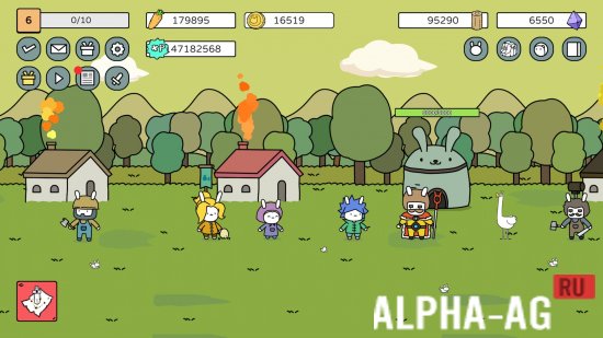 Взломанная Battle Bunny Tower Defense screenshot 2