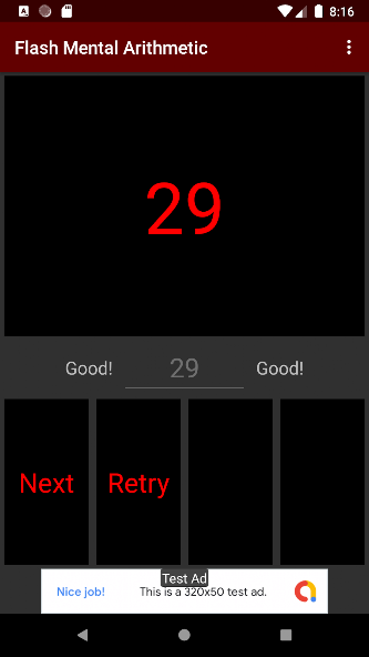 Flash Mental Arithmetic screenshot 4