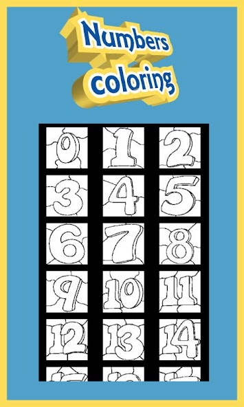Coloring book - Numbers