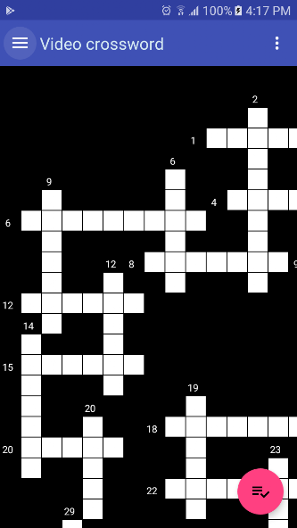 Video crossword