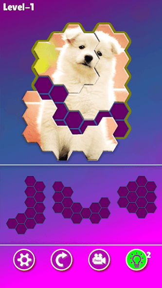 Hexa! Jigsaw Dogs