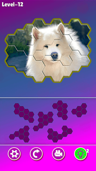 Hexa! Jigsaw Dogs screenshot 2