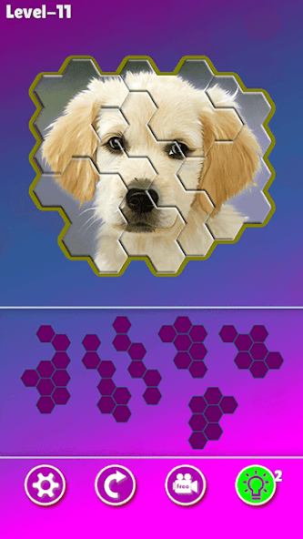 Hexa! Jigsaw Dogs screenshot 3