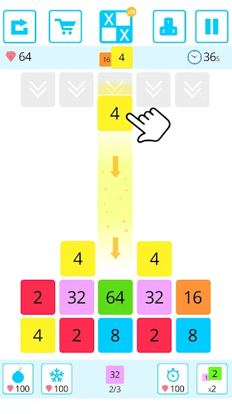 Drop n Merge Blocks
