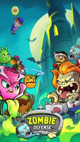 Zombie Defense - Plants War strategy gameplay