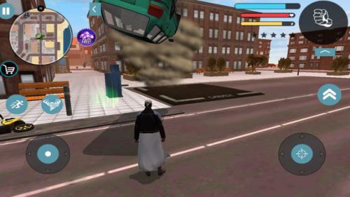 Wind Hero takes down criminals