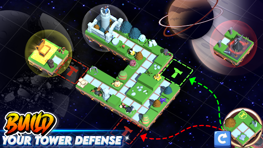 Game Visuals from Monster Tiles TD: Tower Wars