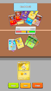 Game interface views from TCG Hyper Card Idle Streamer