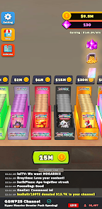 In-game visuals from TCG Hyper Card Idle Streamer