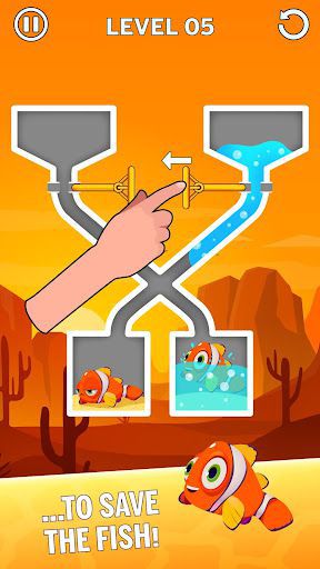 Water Puzzle goldfish rescue challenge