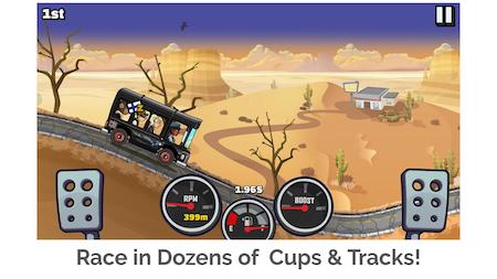 The adventure-filled racing title Hill Climb Racing 2