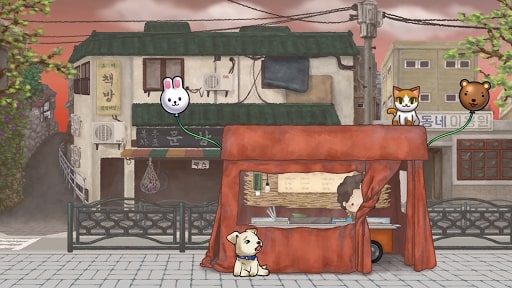 Korean food stall game