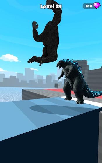 Kaiju Run mod enables you to claim rewards without watching ads.