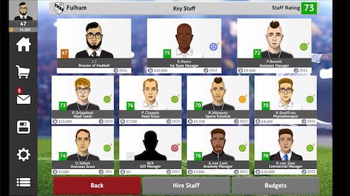 Club Soccer Director 2021 player acquisition system