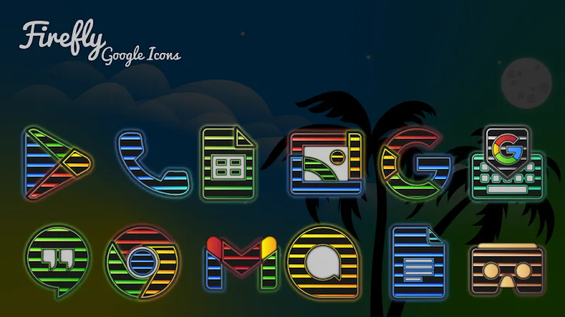 Firefly Neon Icon Pack screenshot 2