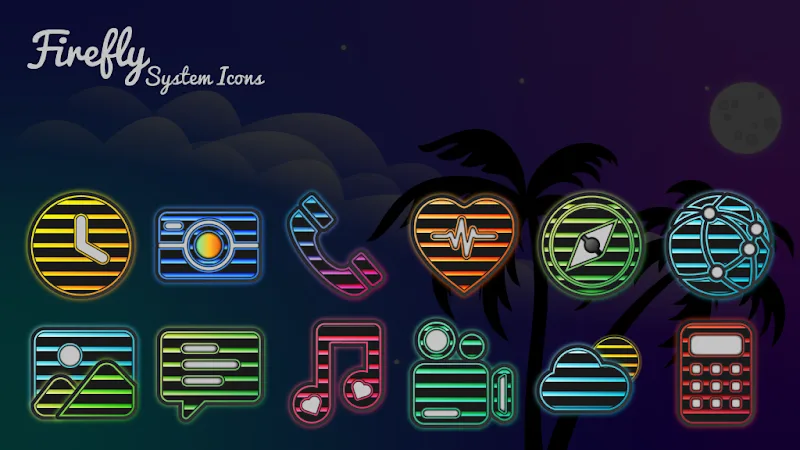 Firefly Neon Icon Pack screenshot 1