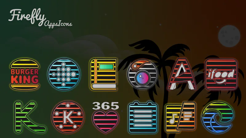 Firefly Neon Icon Pack screenshot 5