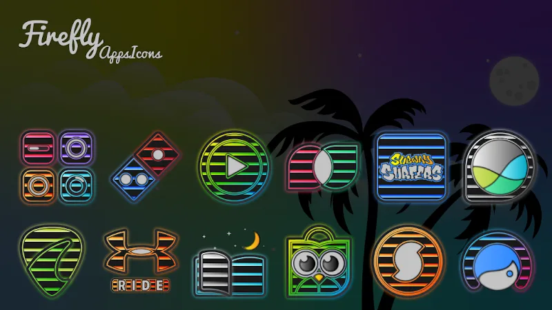Firefly Neon Icon Pack screenshot 4