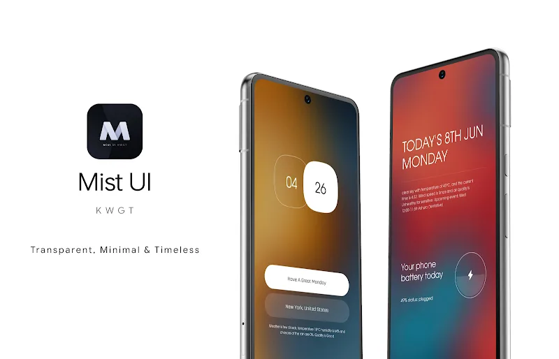 Mist UI KWGT screenshot 2