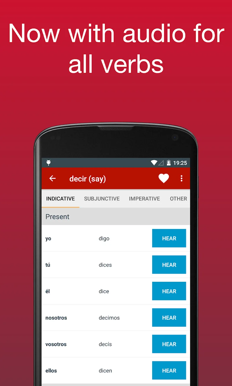 Spanish Verb Conjugator Pro screenshot 3