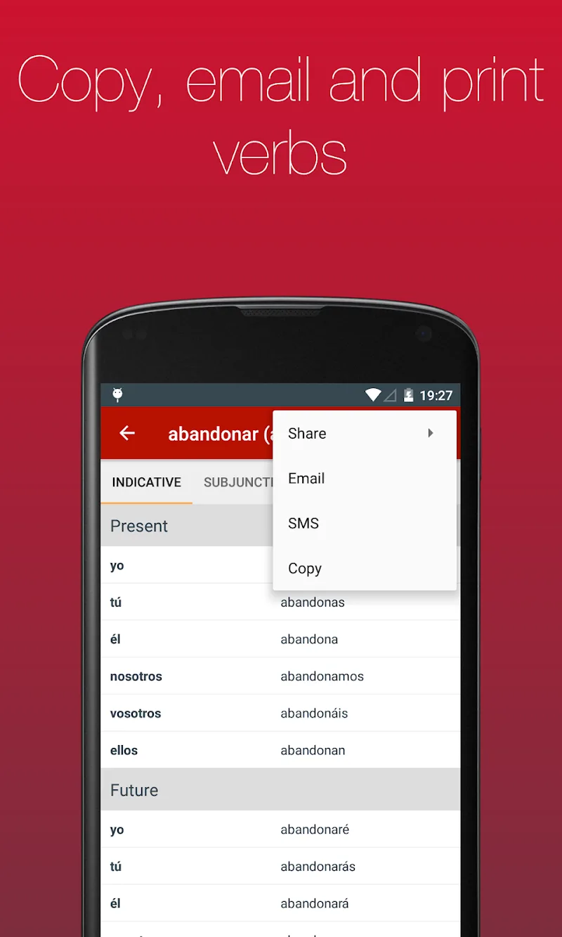 Spanish Verb Conjugator Pro screenshot 6