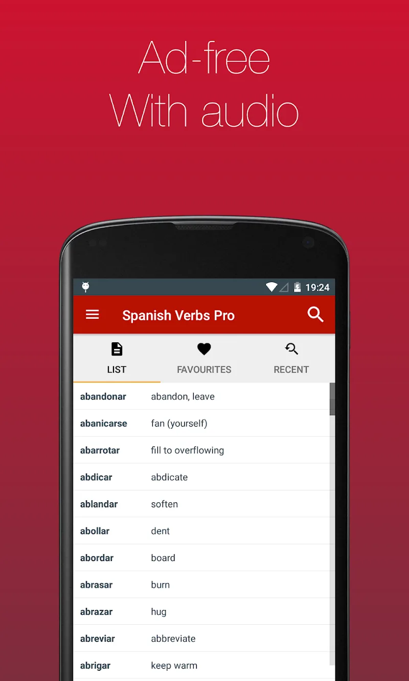 Spanish Verb Conjugator Pro screenshot 1