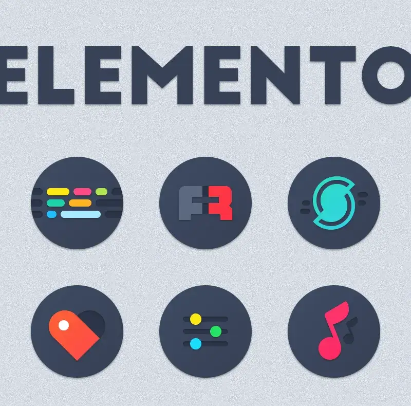 Elemento dark Icon Pack screenshot 4