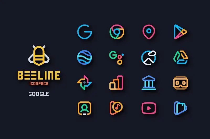 BeeLine Icon Pack screenshot 2